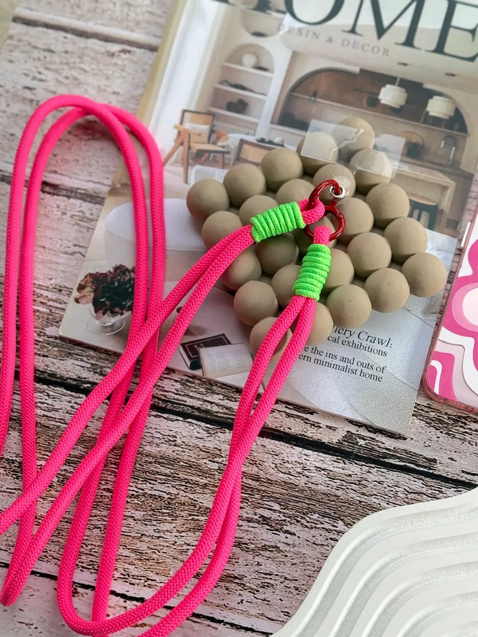 بند کنفی بلند صورتی (کدa0198)