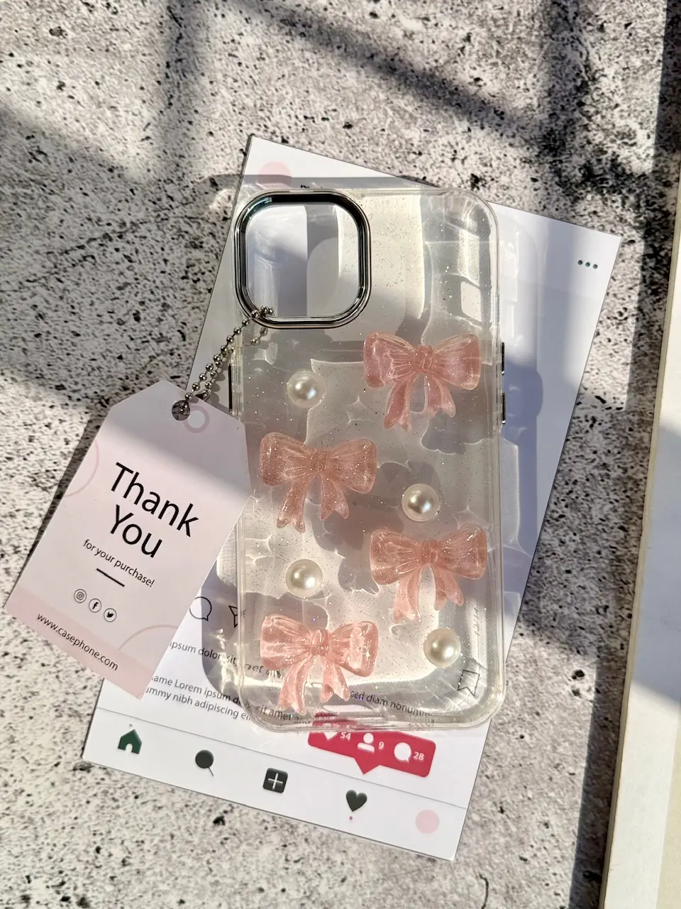 قاب shiny ribbon (کدC2135)