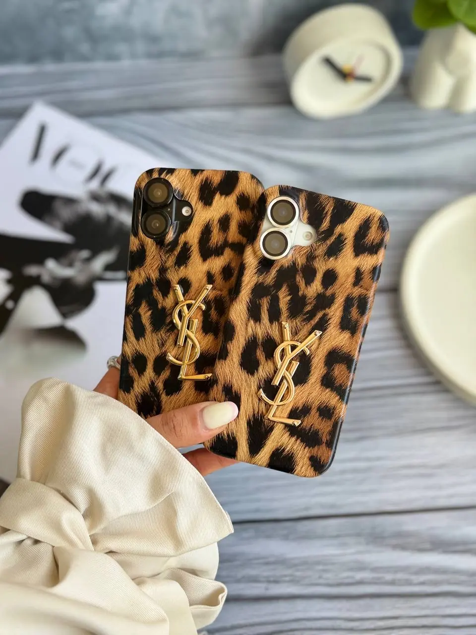 قاب YSL پلنگی (کدC2012)