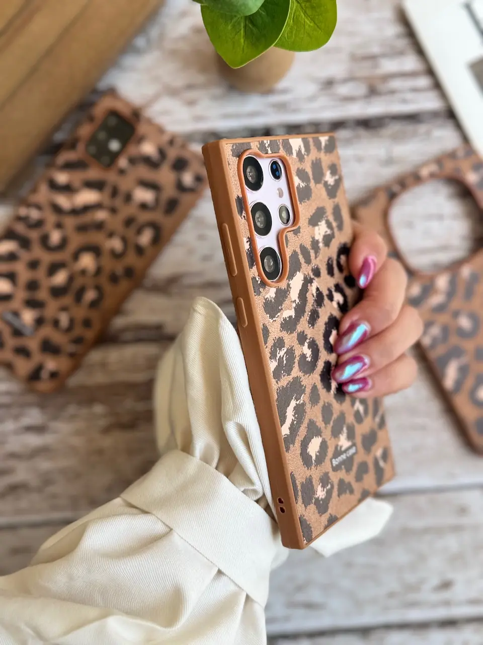 قاب پلنگی قهوه ای Bonne Case سامسونگ ، شیائومی (کدC2054) - تصویر 6