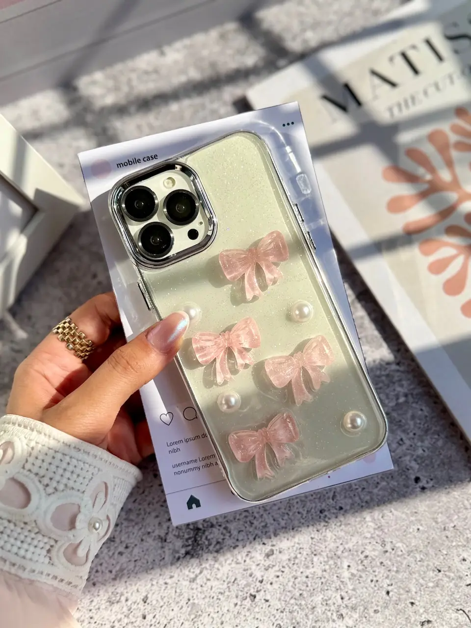 قاب shiny ribbon (کدC2135) - تصویر 5