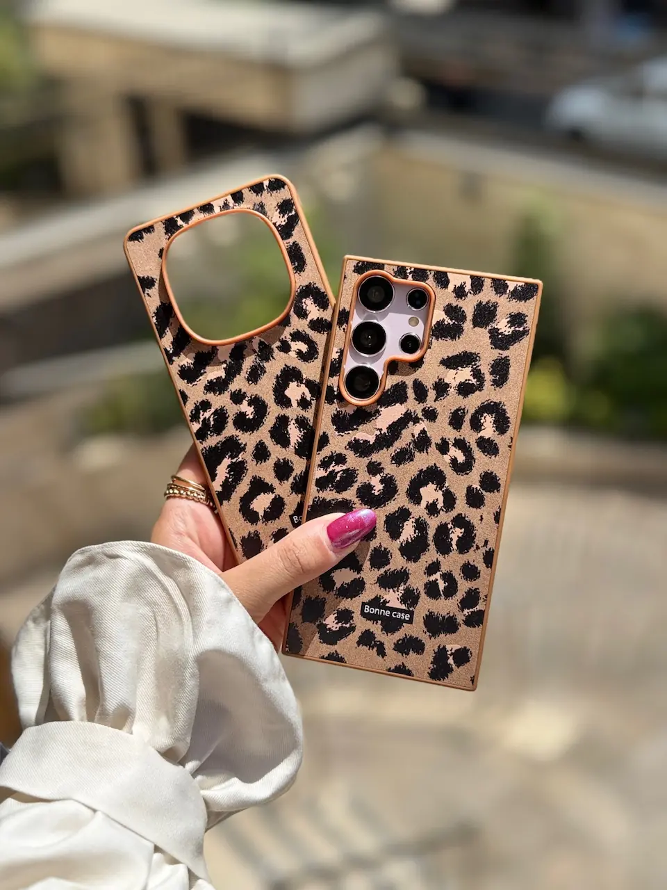 قاب پلنگی قهوه ای Bonne Case سامسونگ ، شیائومی (کدC2054)