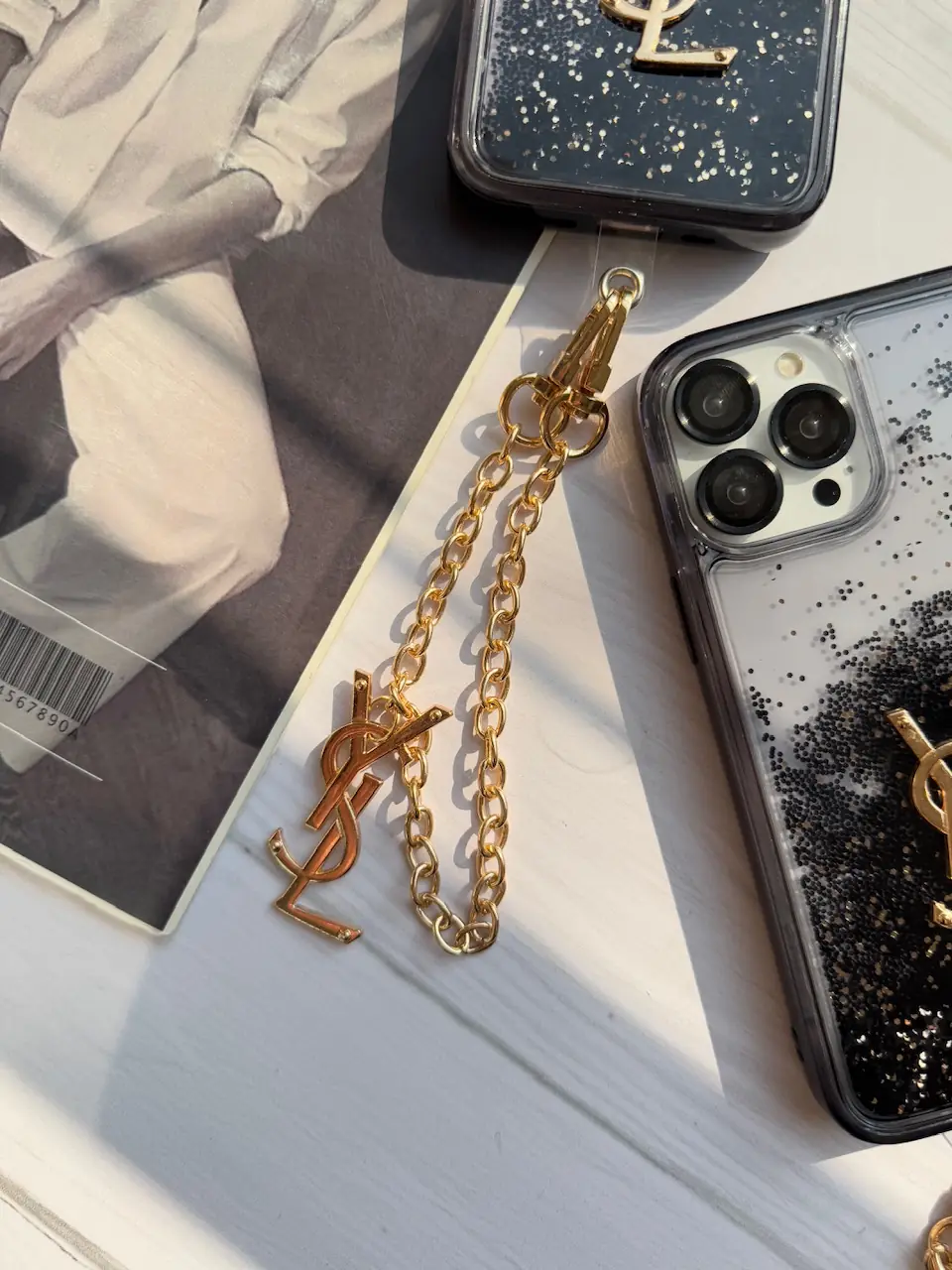 قاب Black YSL آکواریومی با آویز (کدC1936) - تصویر 6